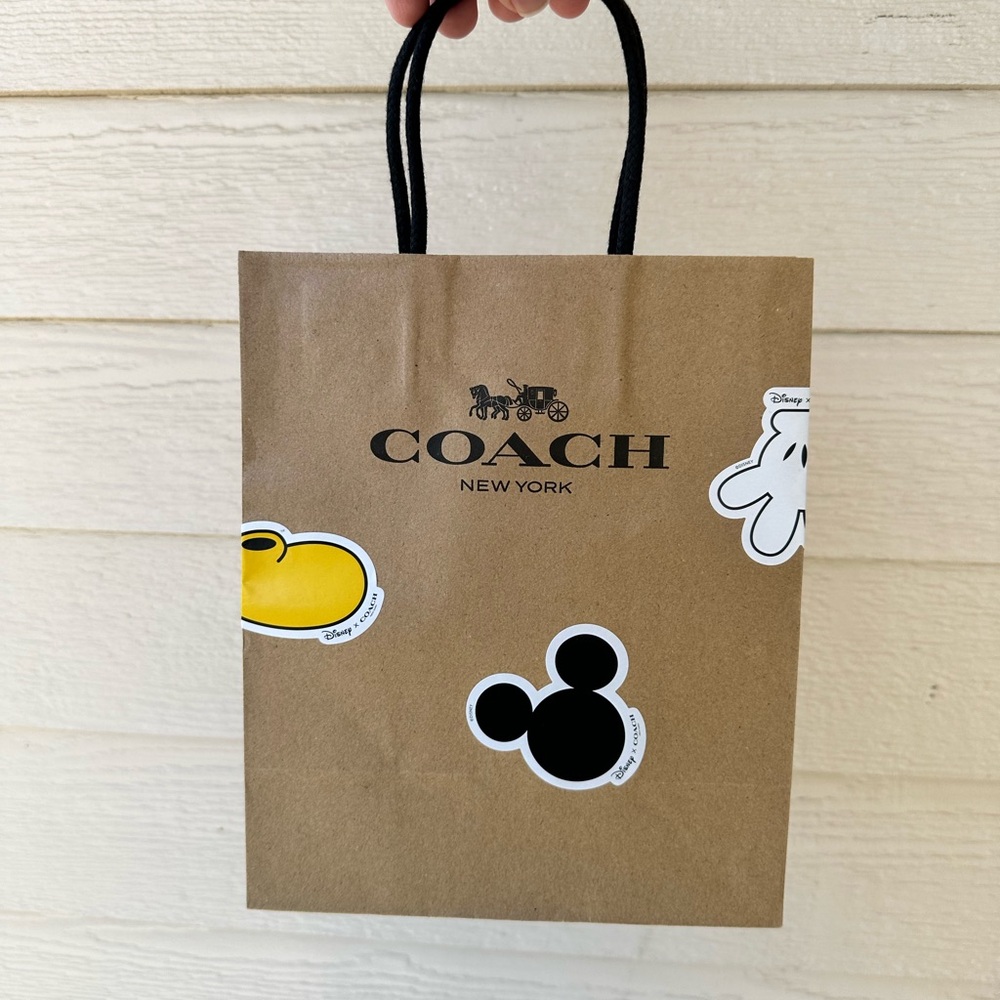 Coach x Disney collab small shopping bag